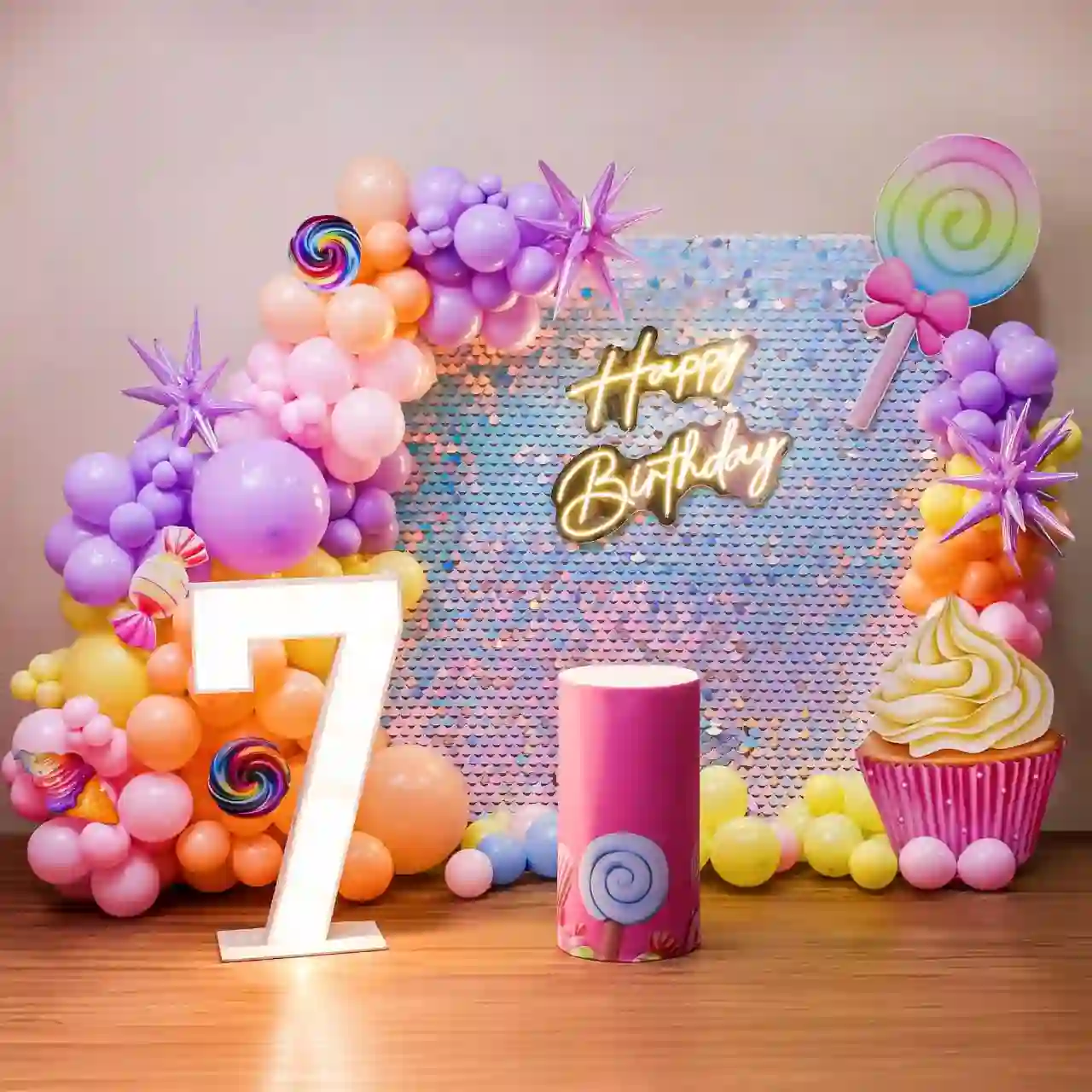Candyland Sequin Backdrop